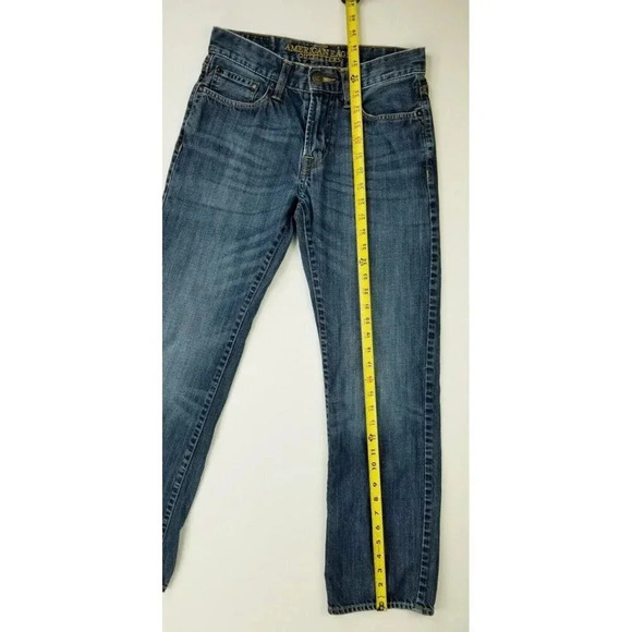 American Eagle Outfitters 28X30 Men's Original Straight Blue Denim Cotton Jeans - Picture 10 of 11